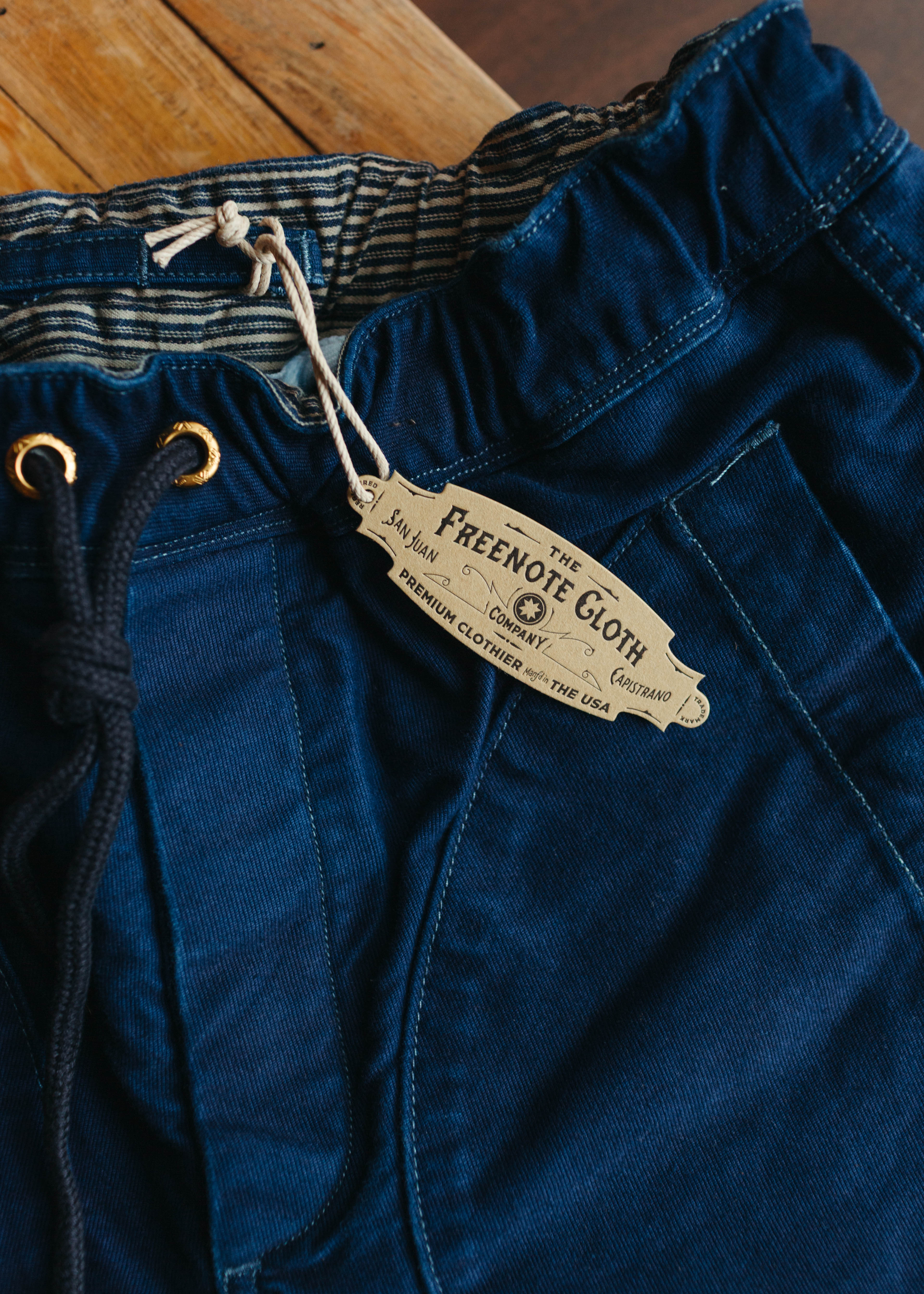 Freenote Cloth Premium Indigo Deck Shorts