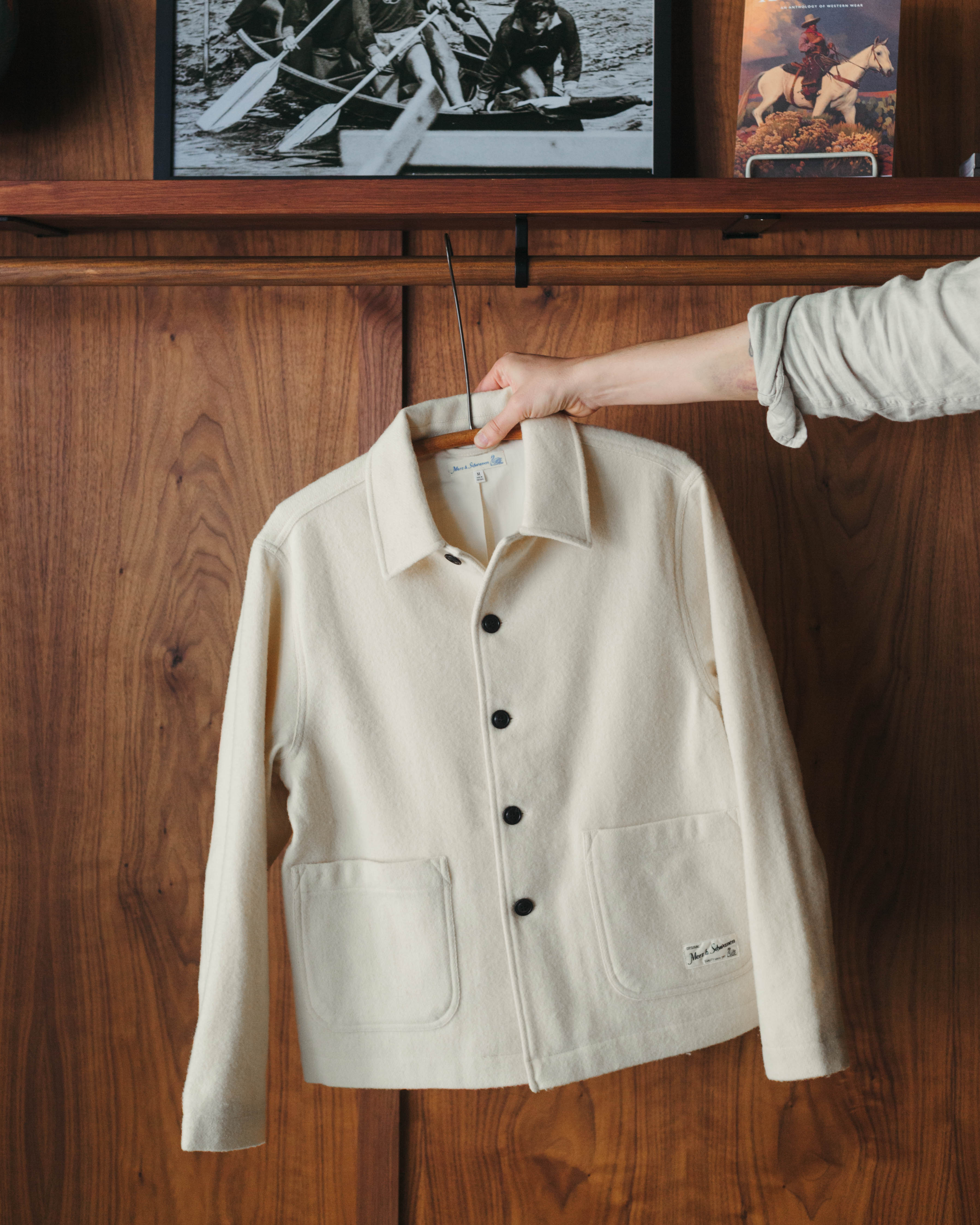 Merz B Schwanen Portuguese Wool Cropped Jacket