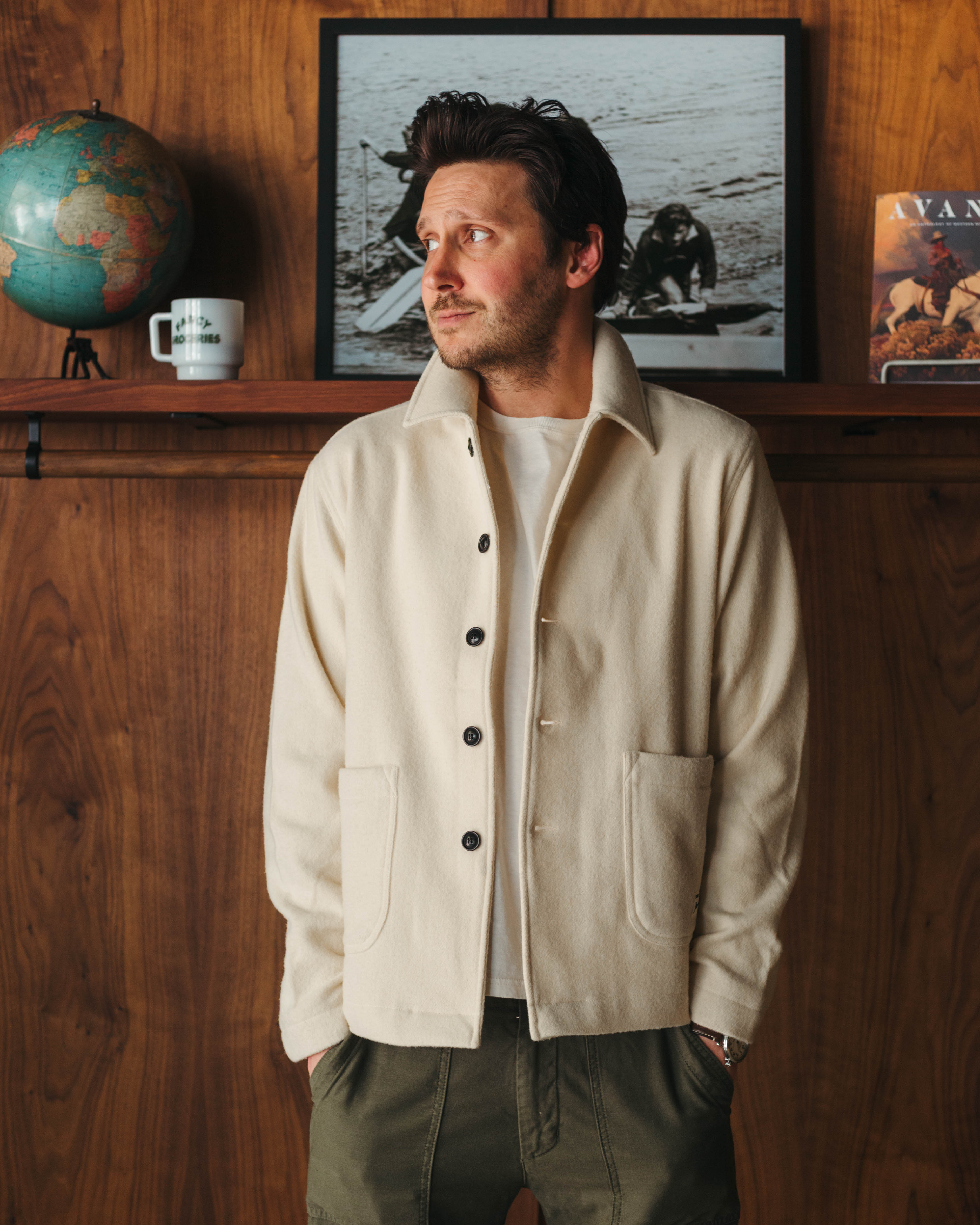 Merz B Schwanen Portuguese Wool Cropped Jacket