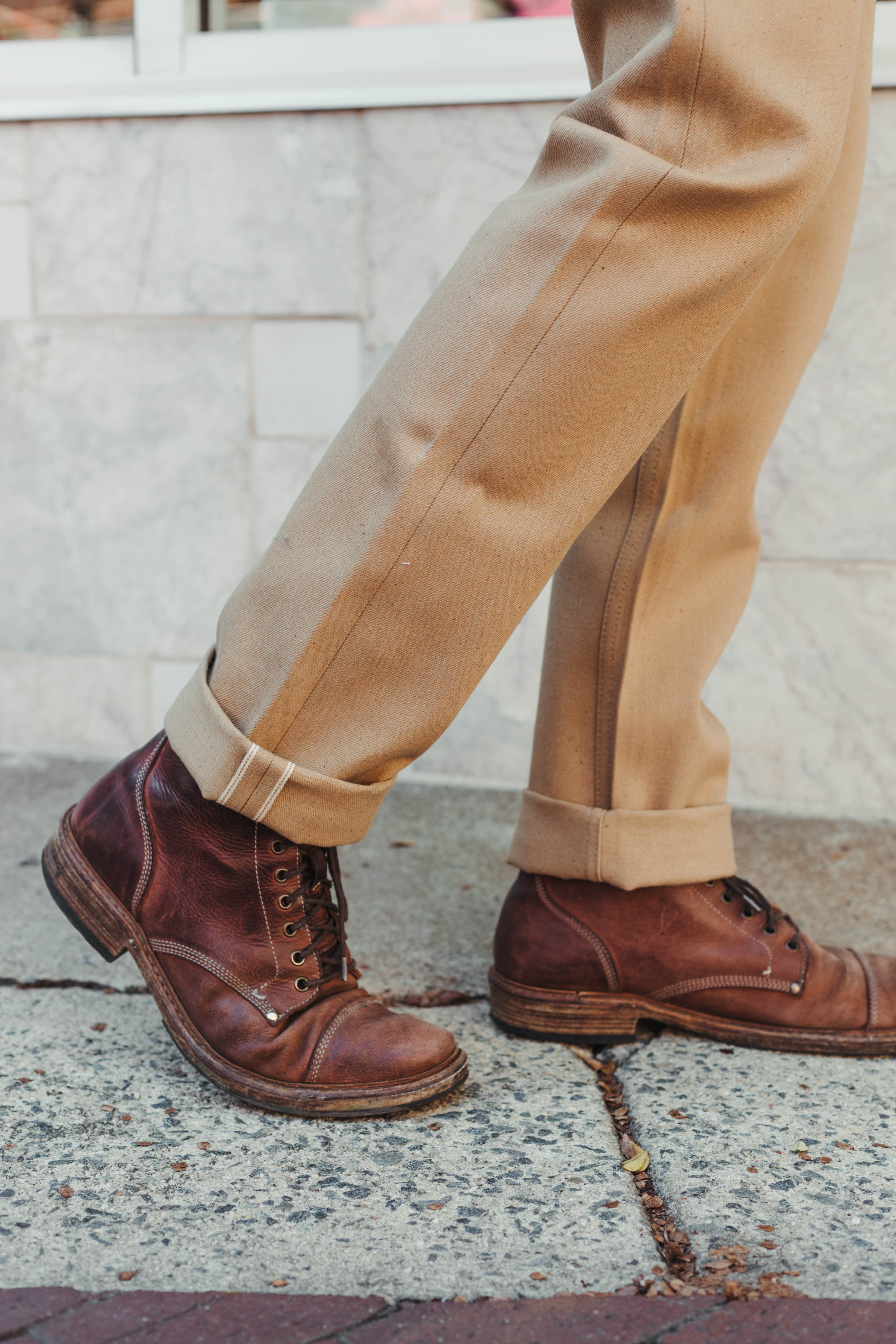 Naked & Famous 100% Brown FoxFibre® Selvedge