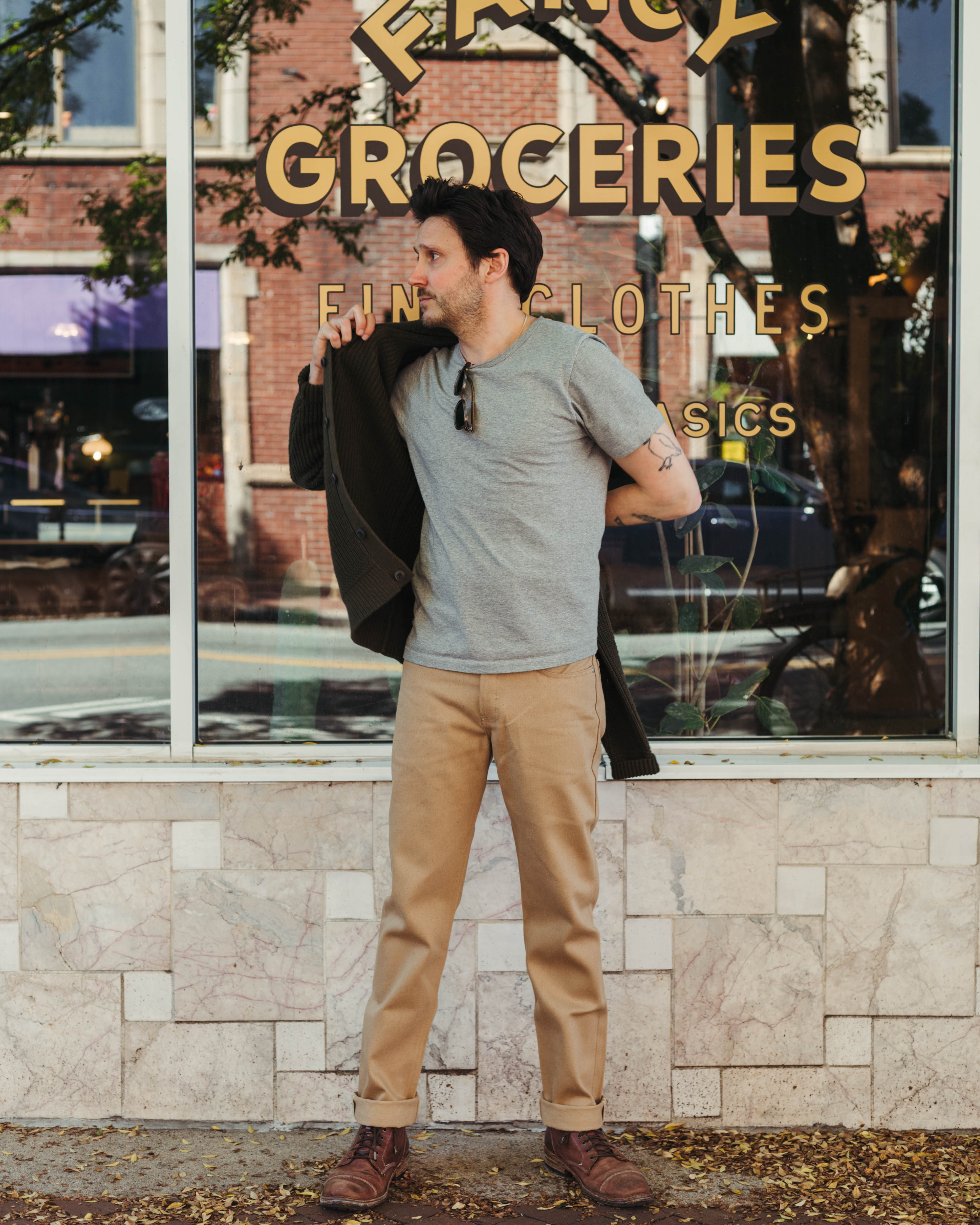 Naked & Famous 100% Brown FoxFibre® Selvedge