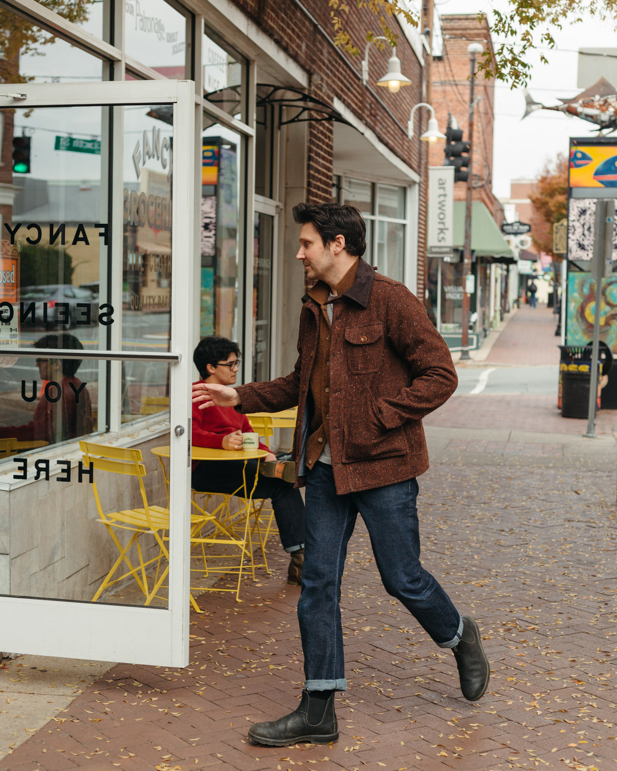 Captain Santors Wool Hunting Jacket in Orange