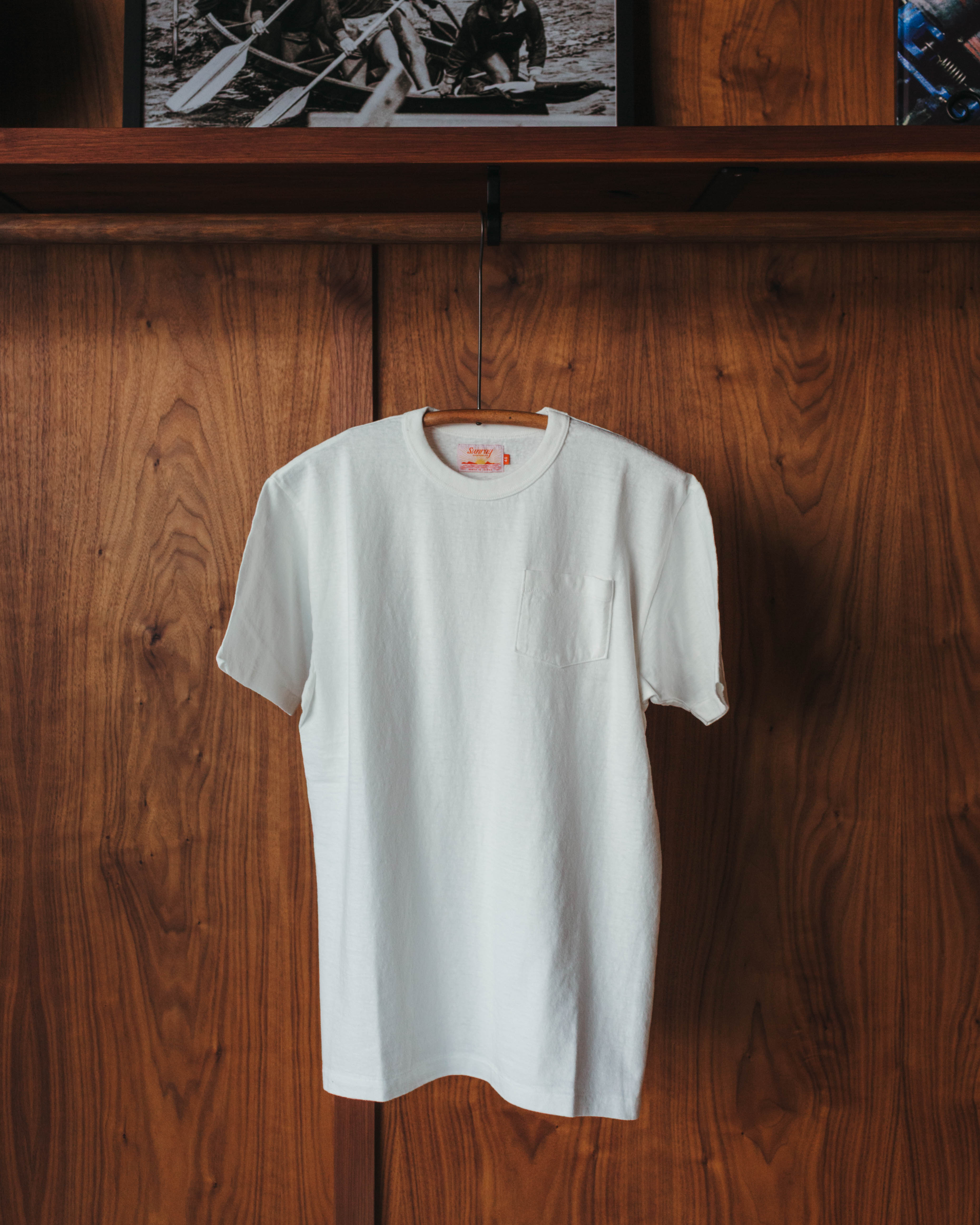 Sunray White Pocket Tee