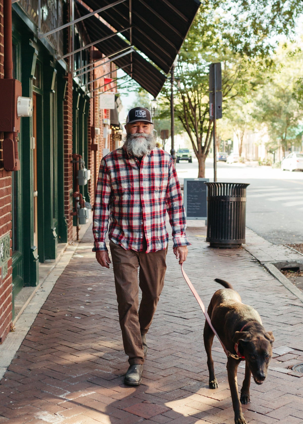Gitman Vintage Red Brushed Winter Madras Flannel