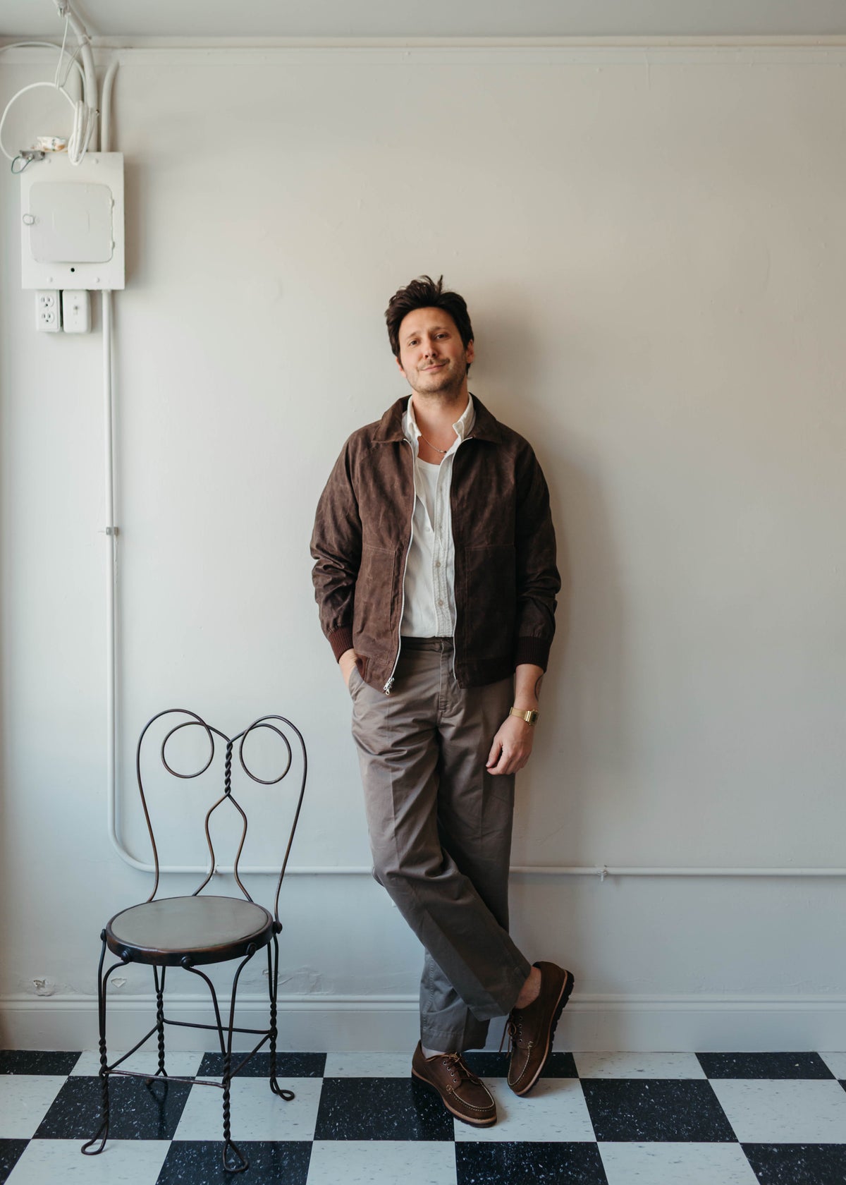 Randy's Garments Maine Jacket in Brown Waxed Sailcloth