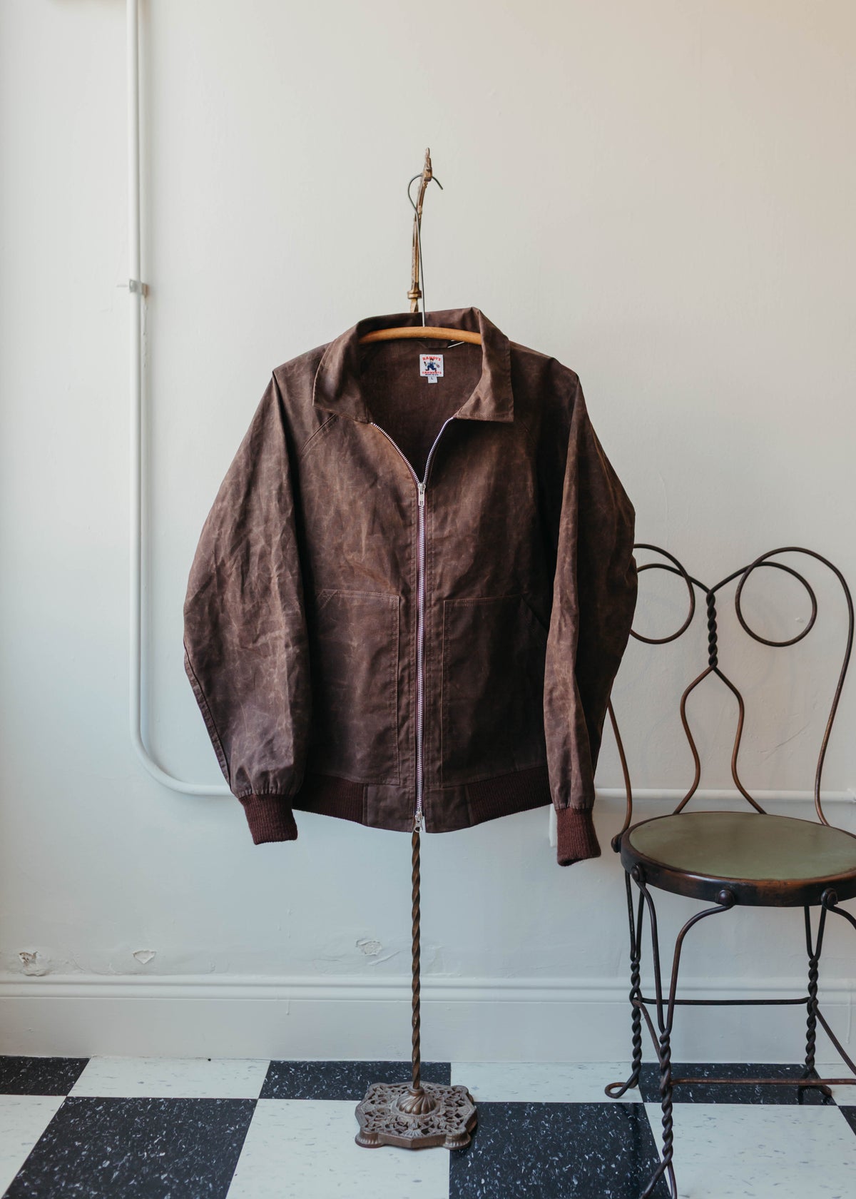 Randy's Garments Maine Jacket in Brown Waxed Sailcloth