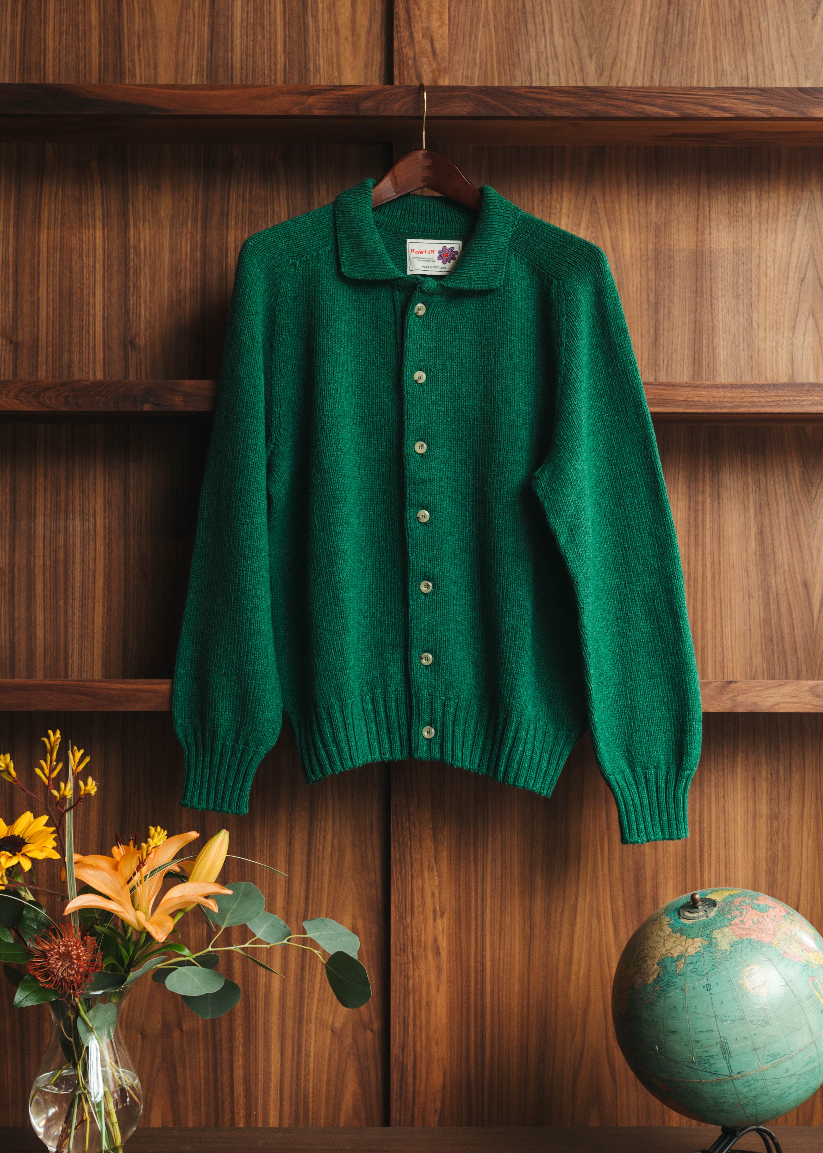 Howlin Echoes of Dust Cotton + Lambswool Cardigan