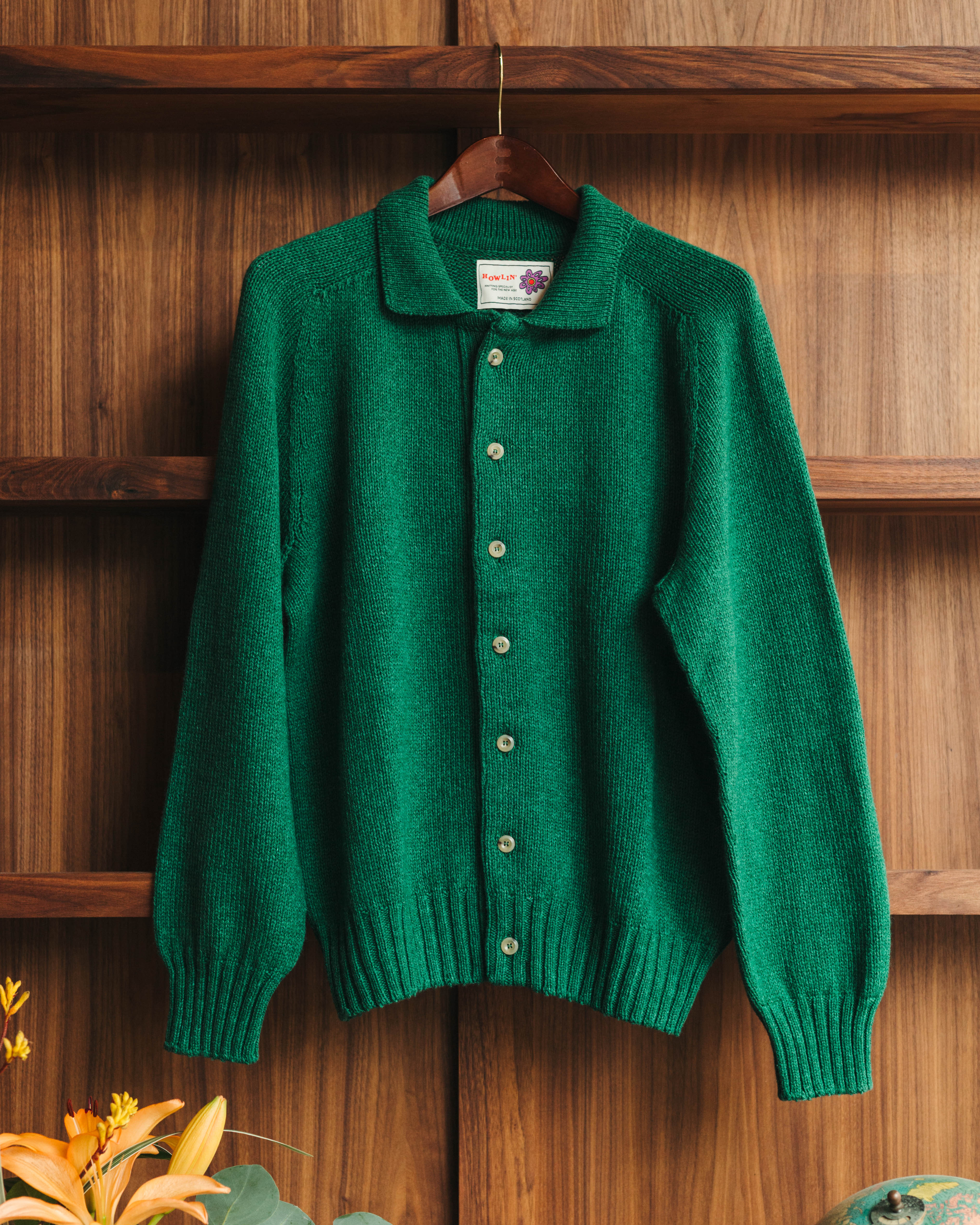 Howlin Echoes of Dust Cotton + Lambswool Cardigan