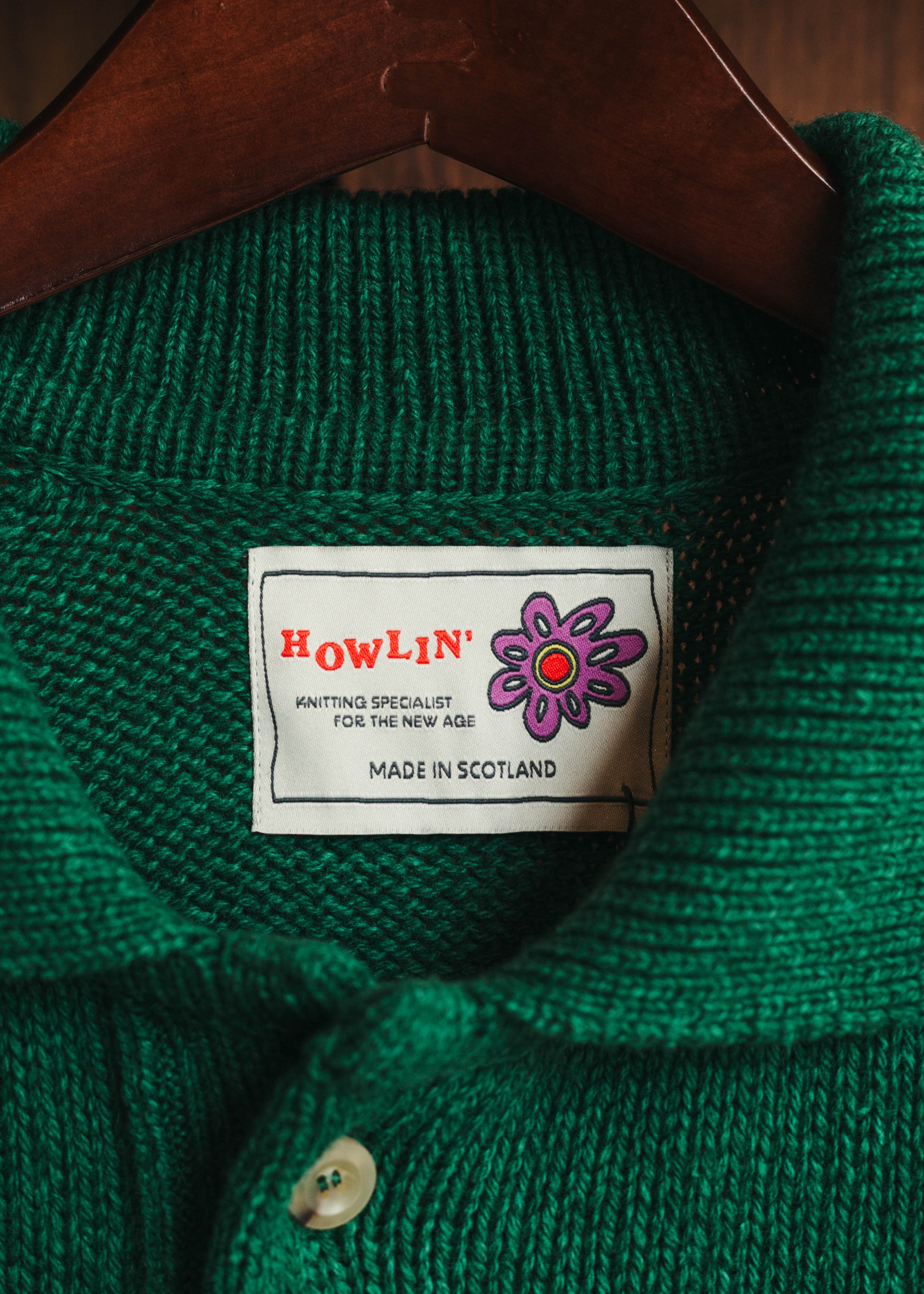 Howlin Echoes of Dust Cotton + Lambswool Cardigan