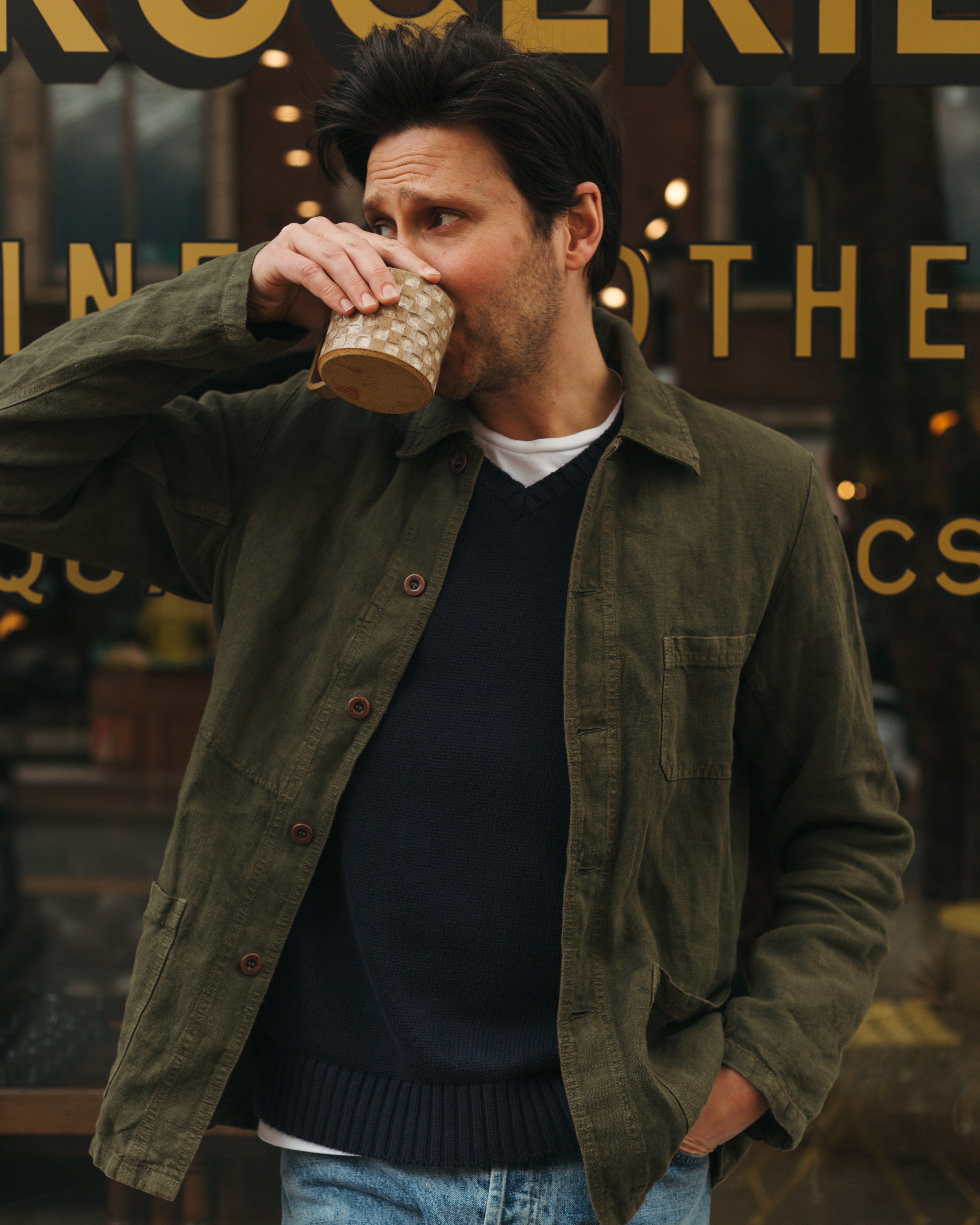 Vetra Heavy Linen Chore Jacket