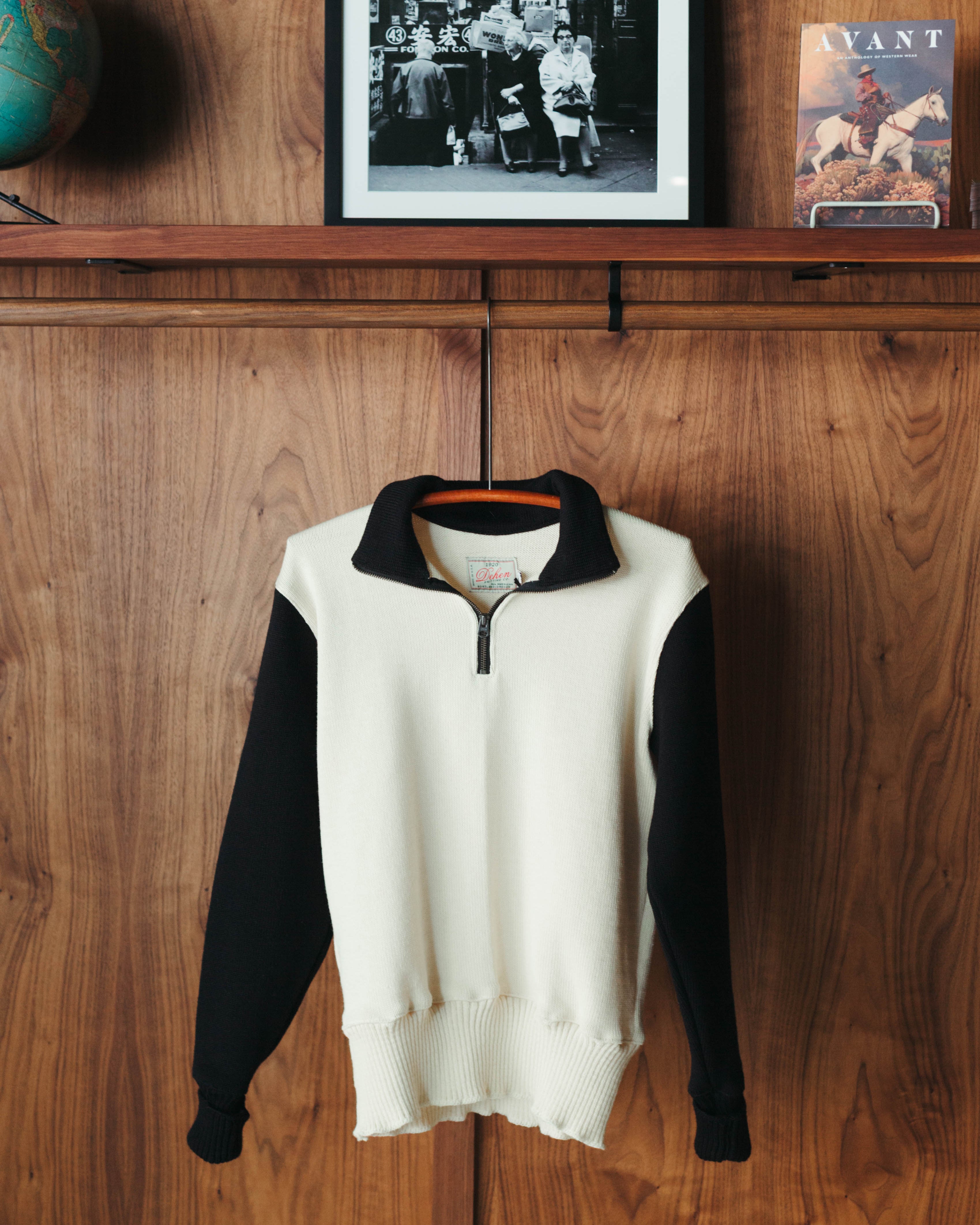 Motorcycle Sweater - Off White / Black by Dehen1920