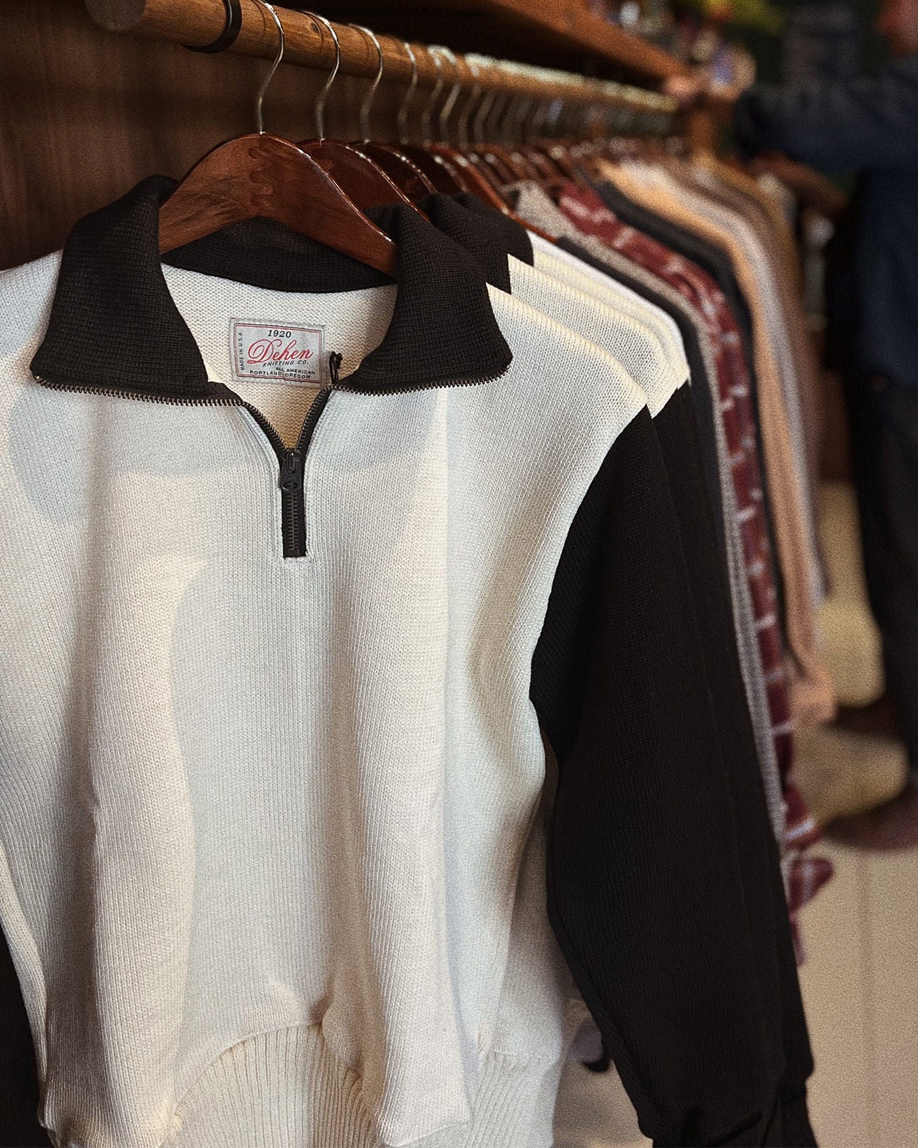 Motorcycle Sweater - Off White / Black by Dehen1920