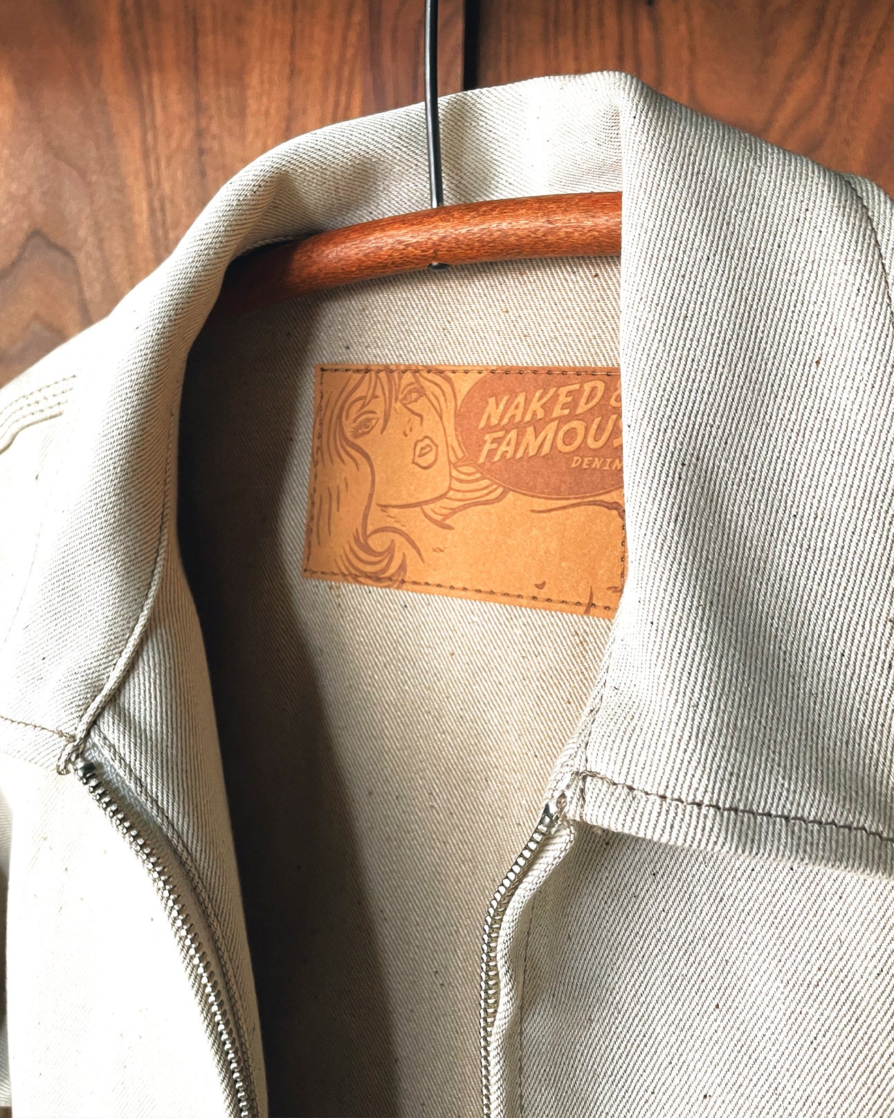 Naked & Famous Ecru Foxfibre® Selvedge Jacket
