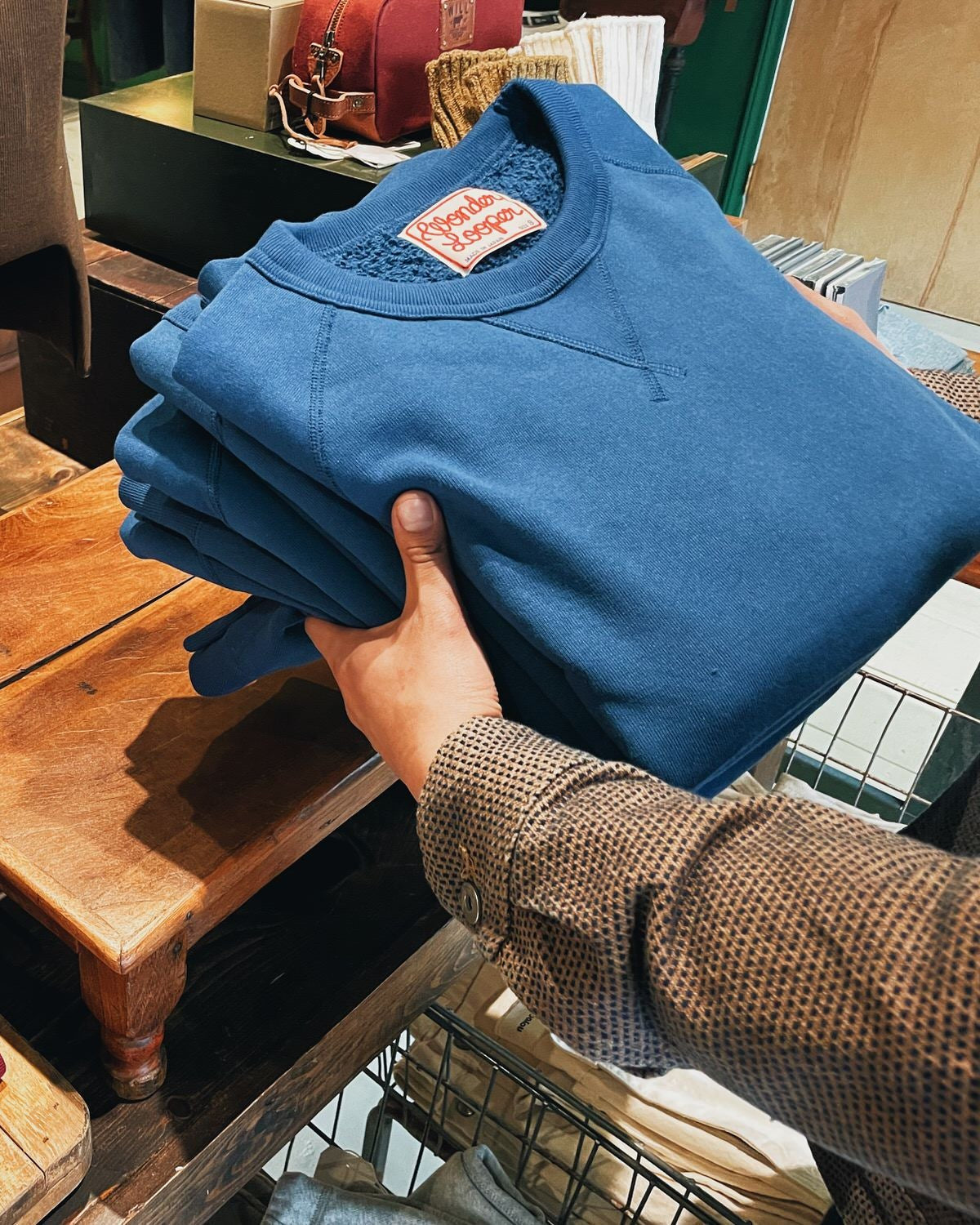 Pullover Crewneck - Super Looper French Terry - Varsity Blue