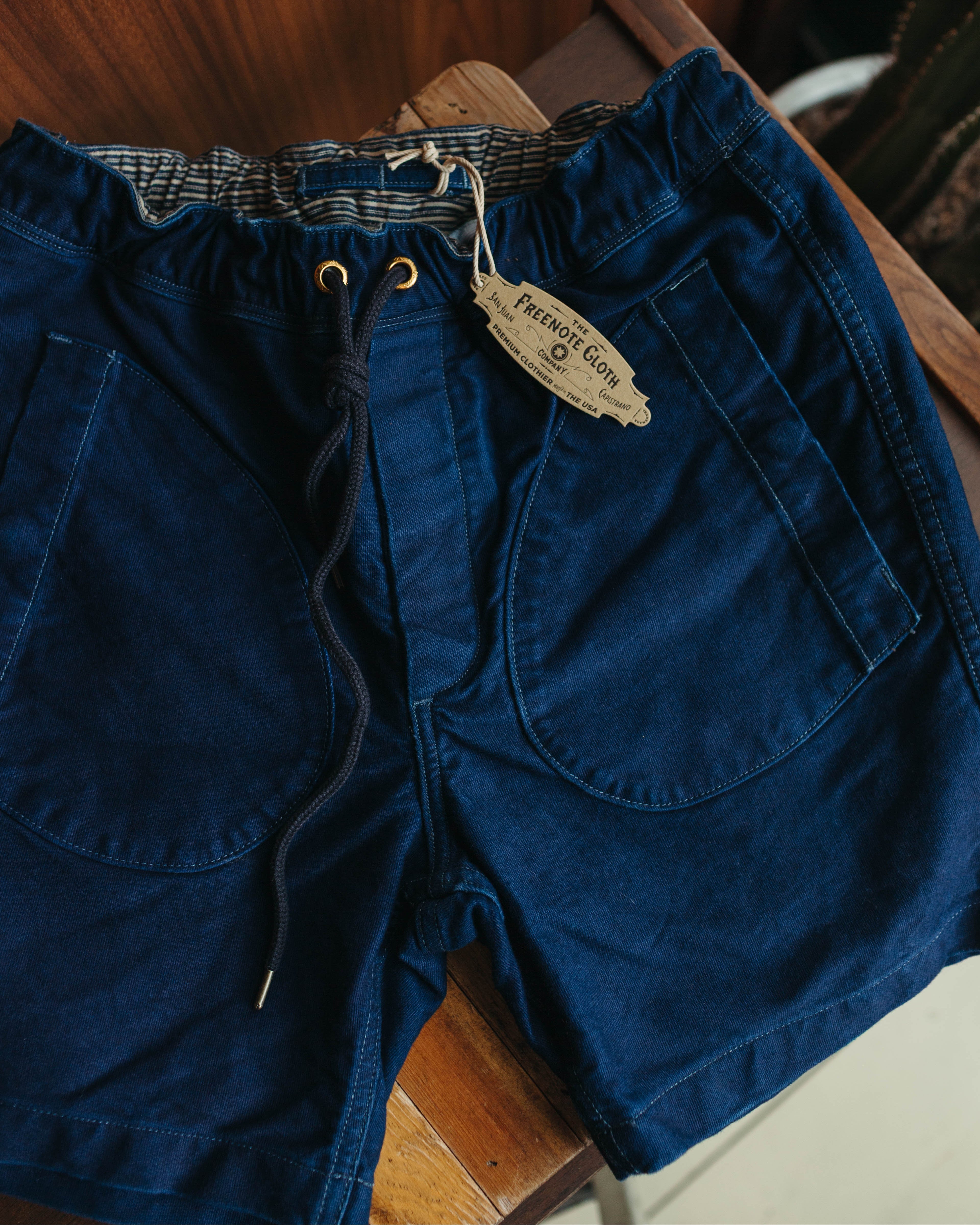 Freenote Cloth Premium Indigo Deck Shorts