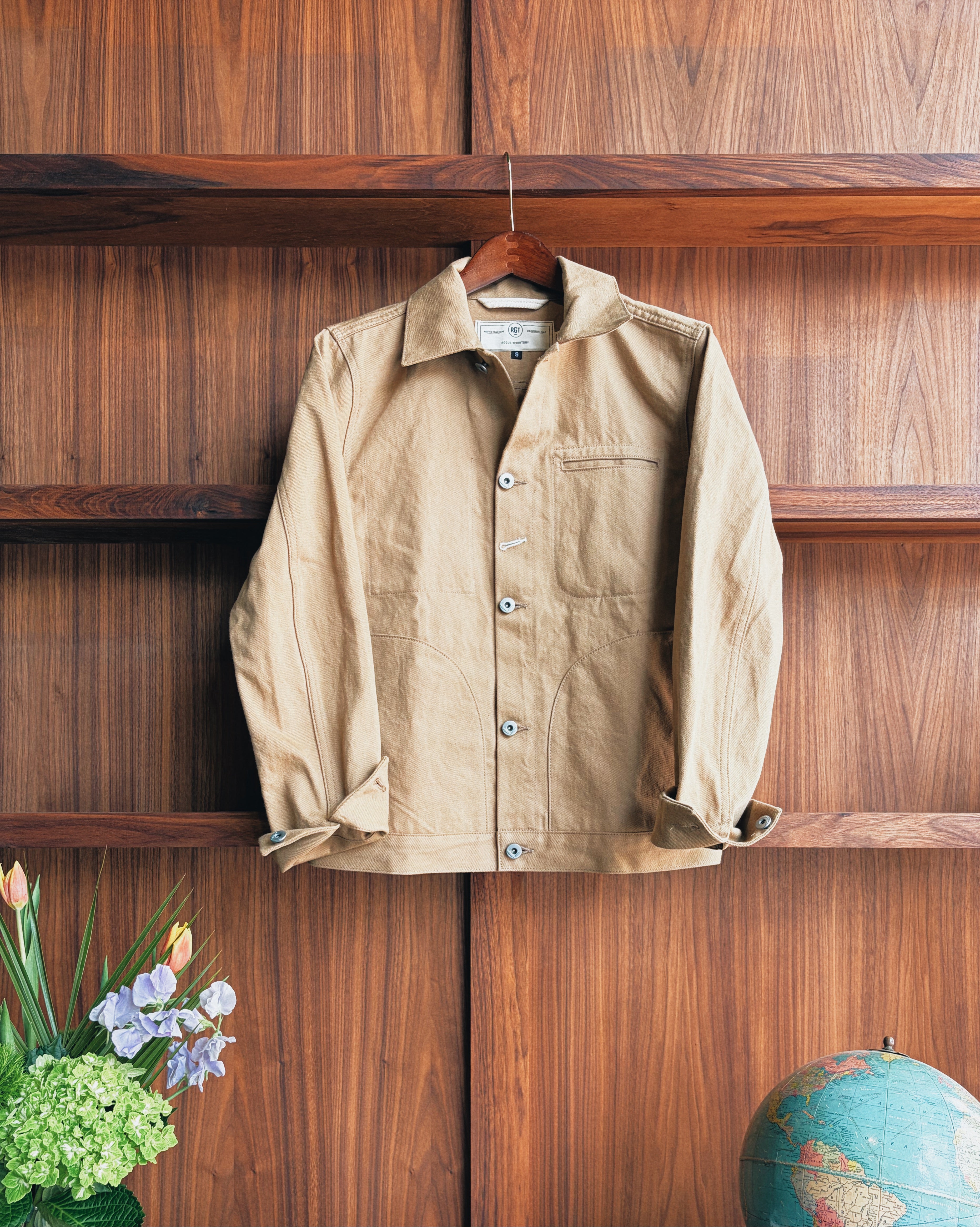 Rogue Territory Supply Jacket in Tan 13.5oz Japanese Selvedge Denim