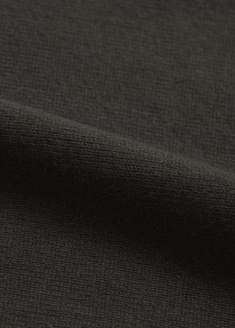 Double Heavyweight Long Sleeve Tee in Sumi Black