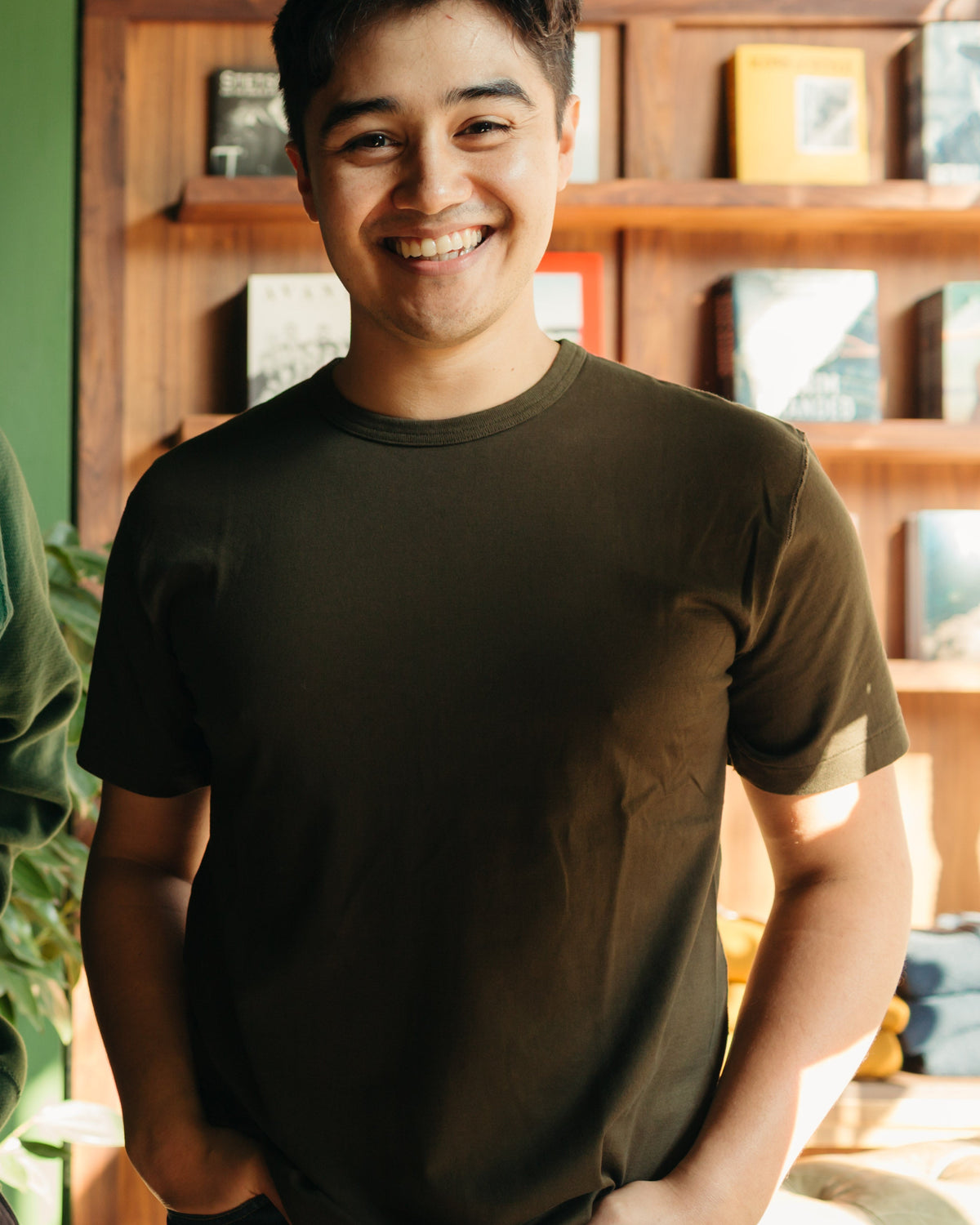 Wonder Looper Ultimate Pima Tsuriami Tee in Khaki
