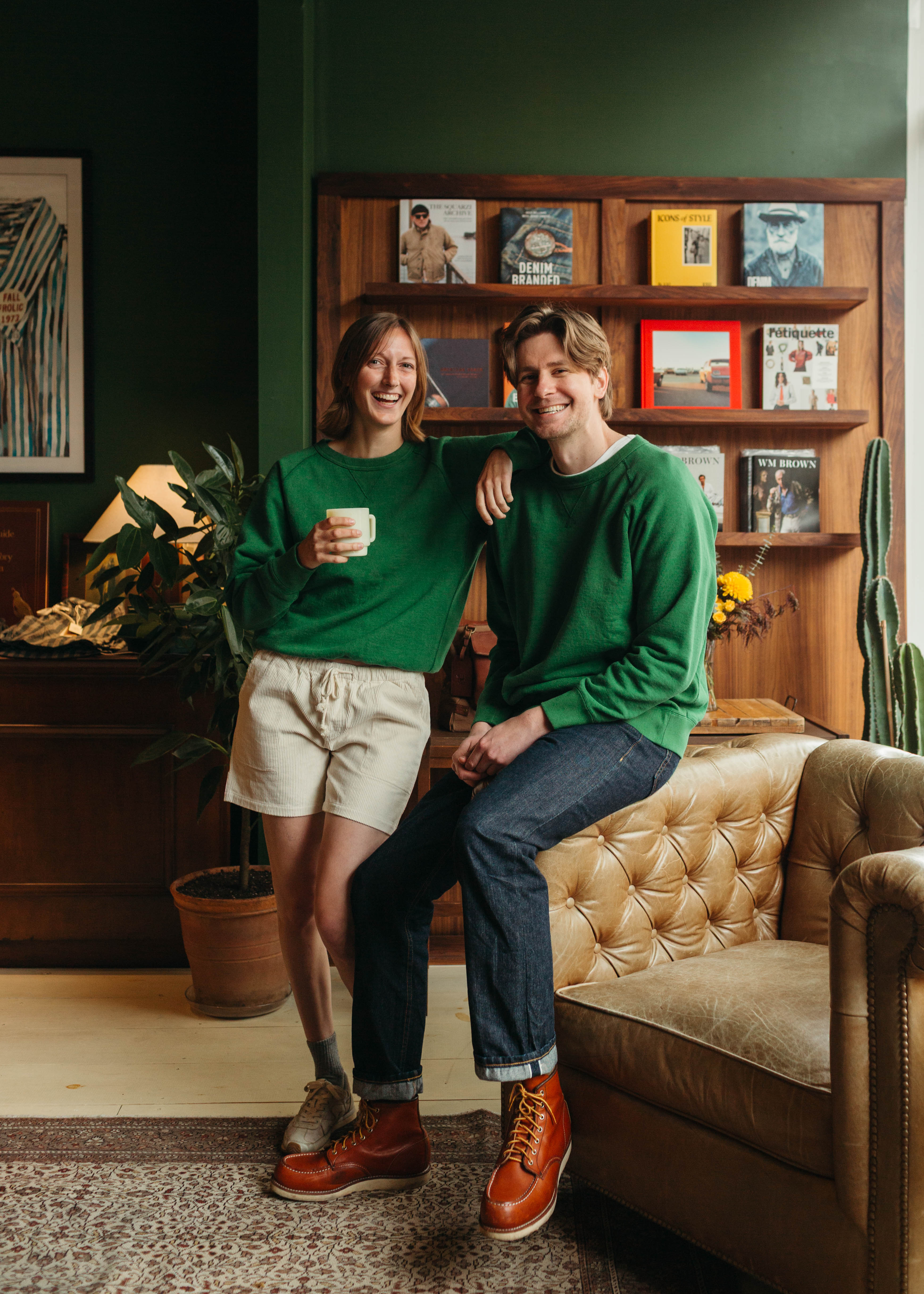 Super Looper Crewneck in Varsity Green