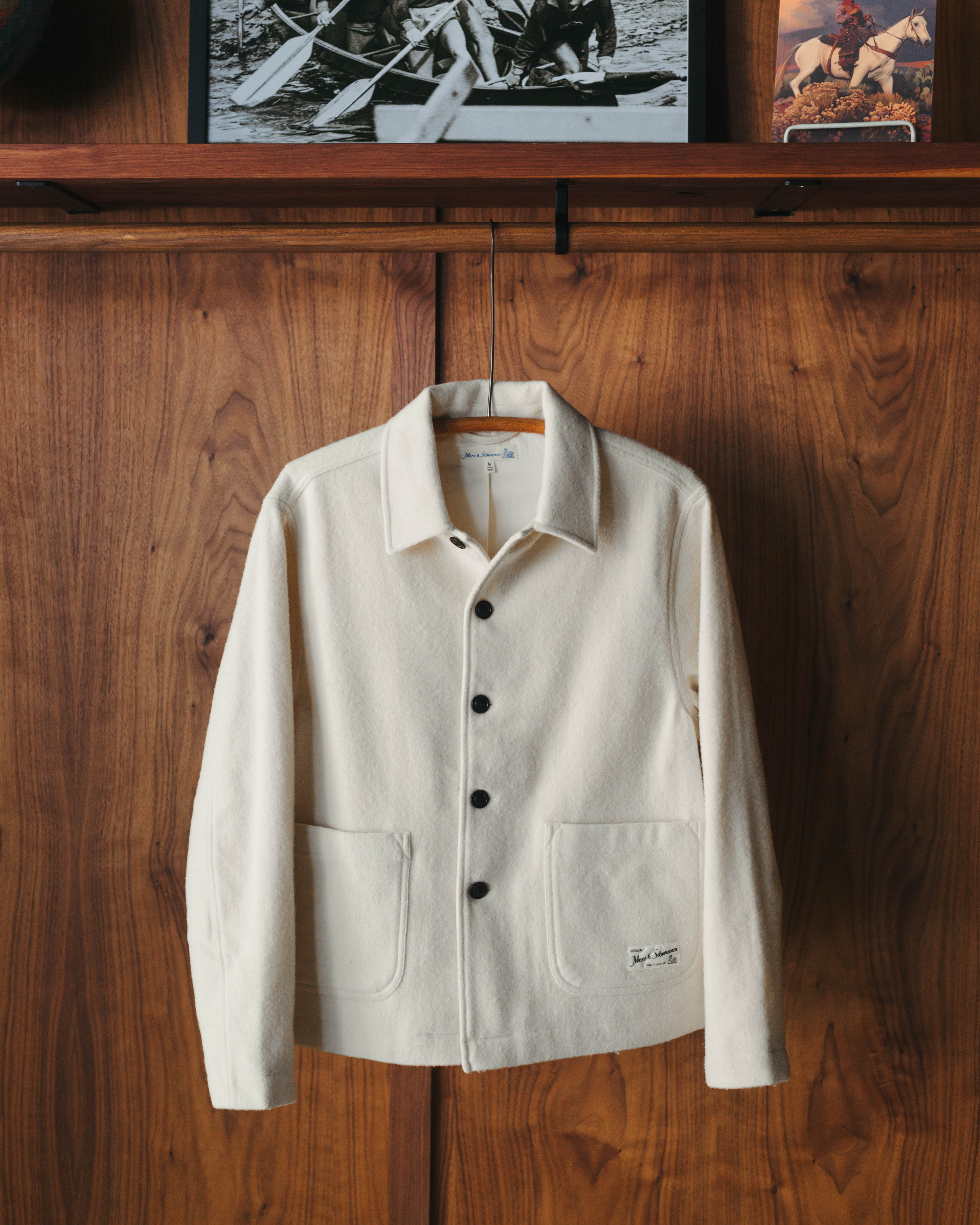 Merz B Schwanen Portuguese Wool Cropped Jacket