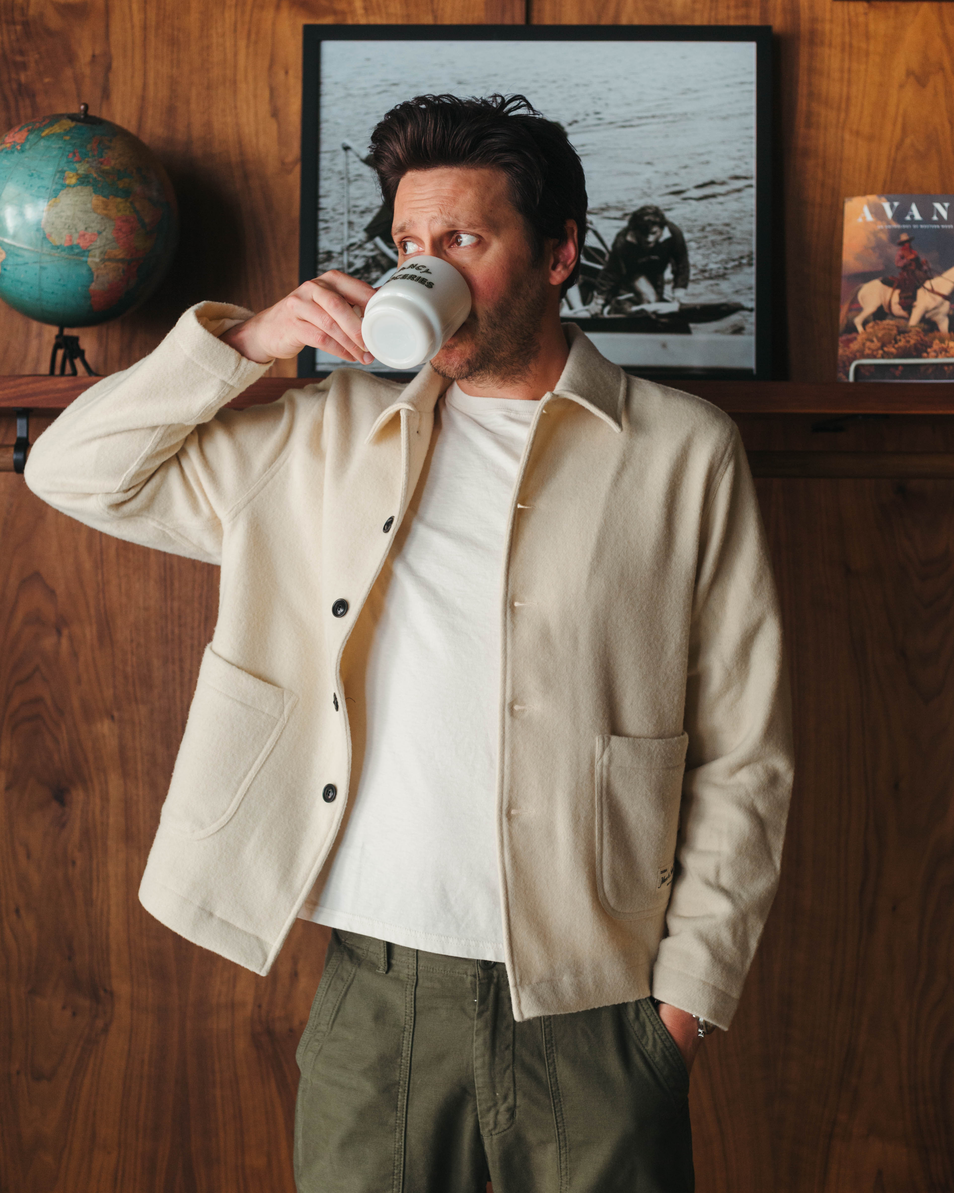 Merz B Schwanen Portuguese Wool Cropped Jacket