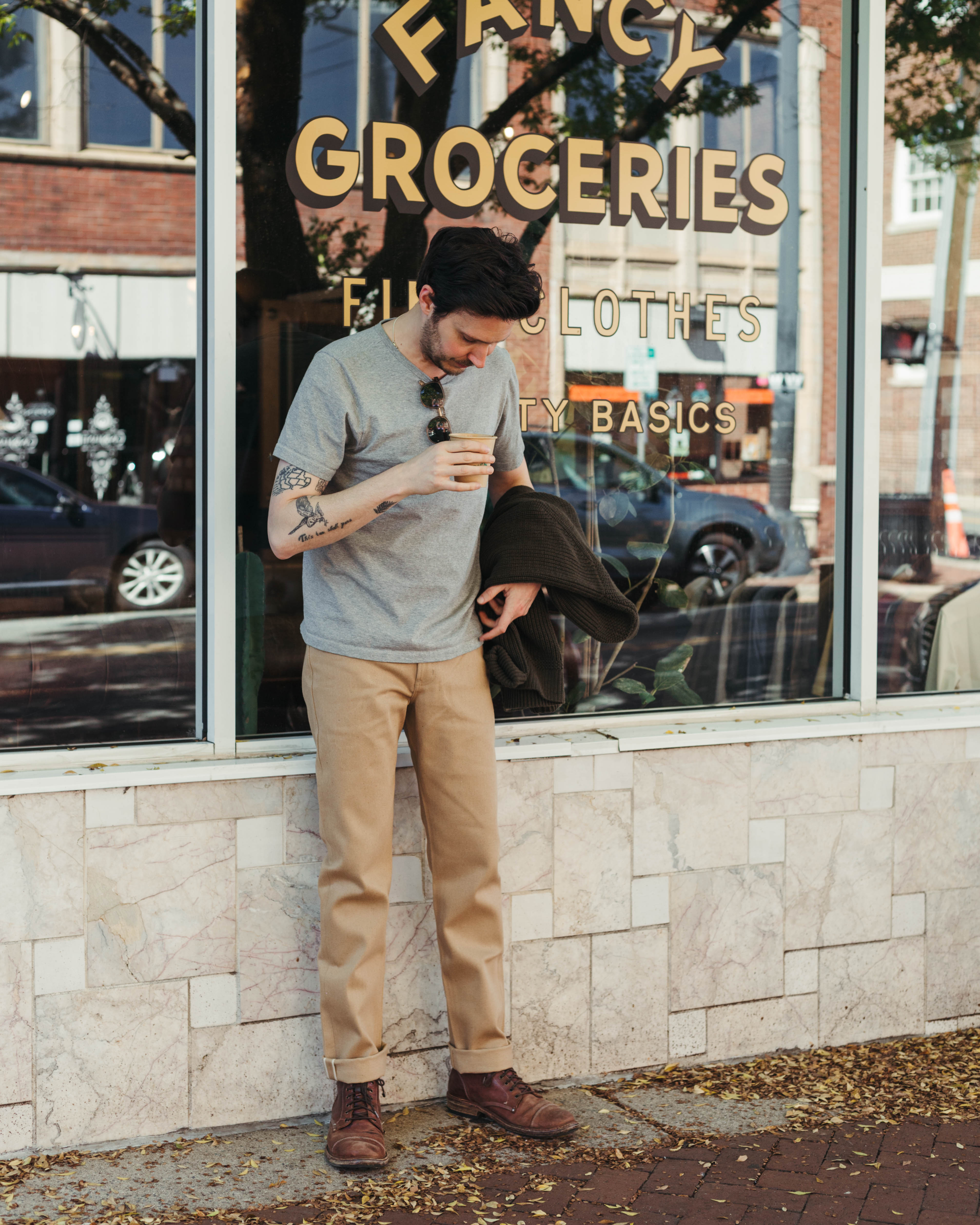 Naked & Famous 100% Brown FoxFibre® Selvedge