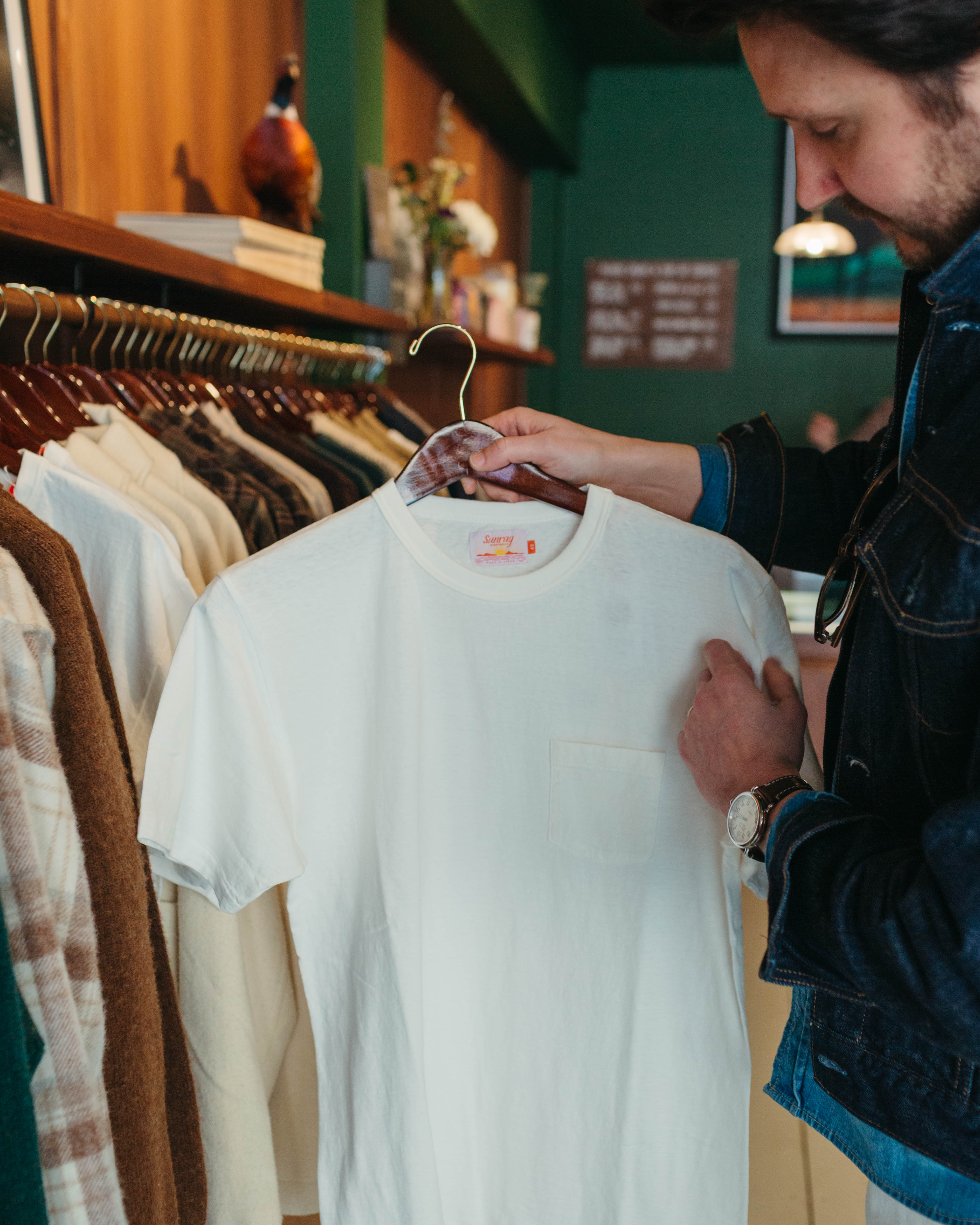 Sunray White Pocket Tee