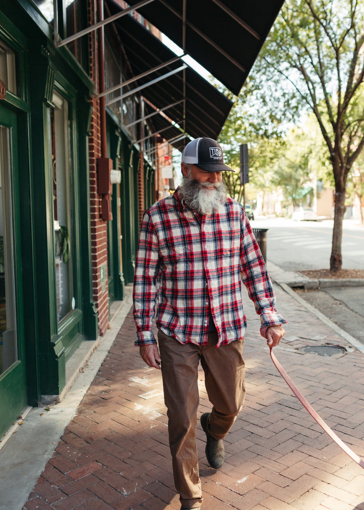 Gitman Vintage Red Brushed Winter Madras Flannel