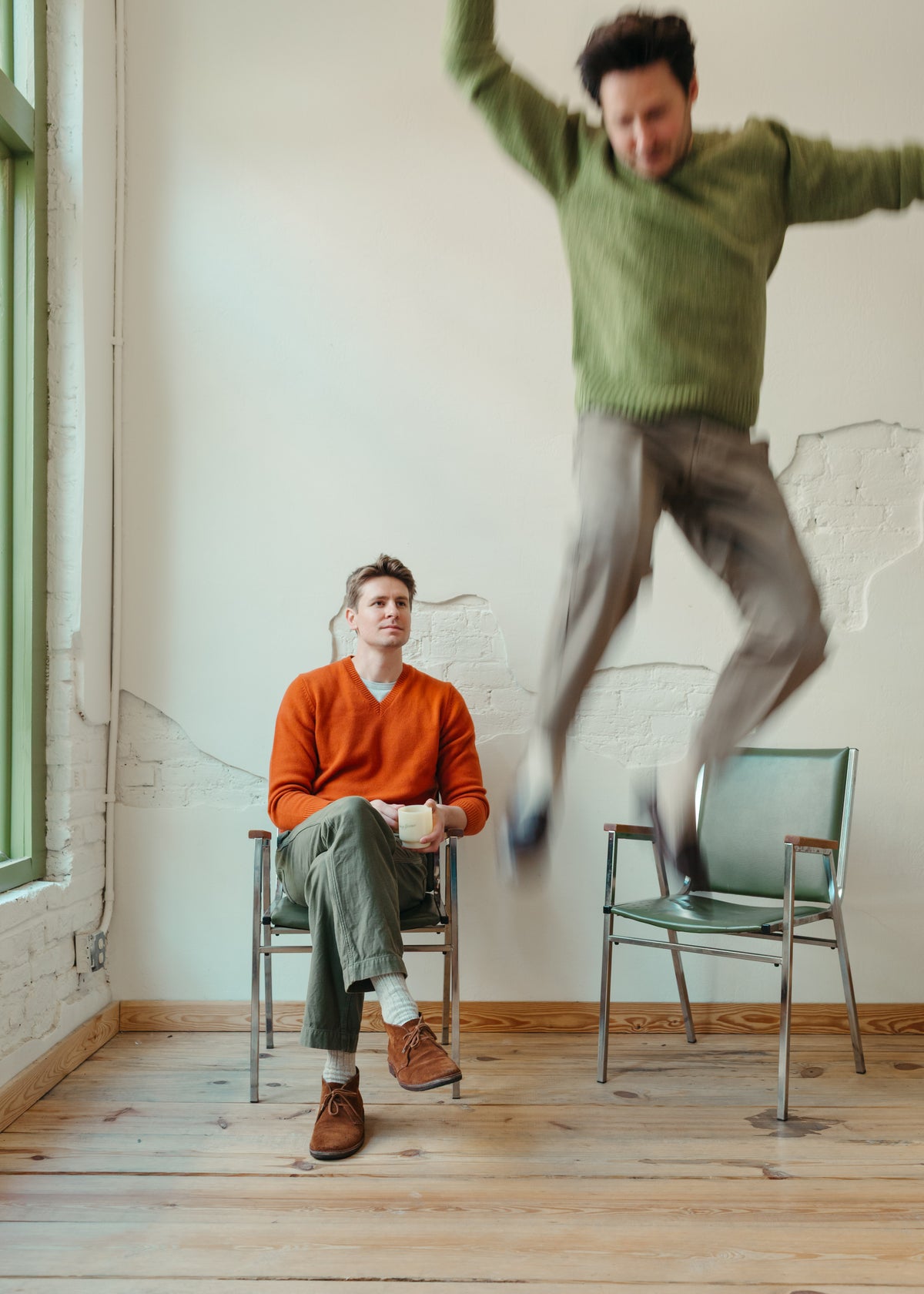 Merz B. Schwanen Merino Cashmere V-Neck Sweater