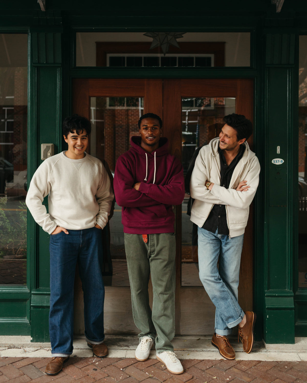 Wonder Looper Pullover Crewneck in Double Heavyweight French Terry Oatmeal