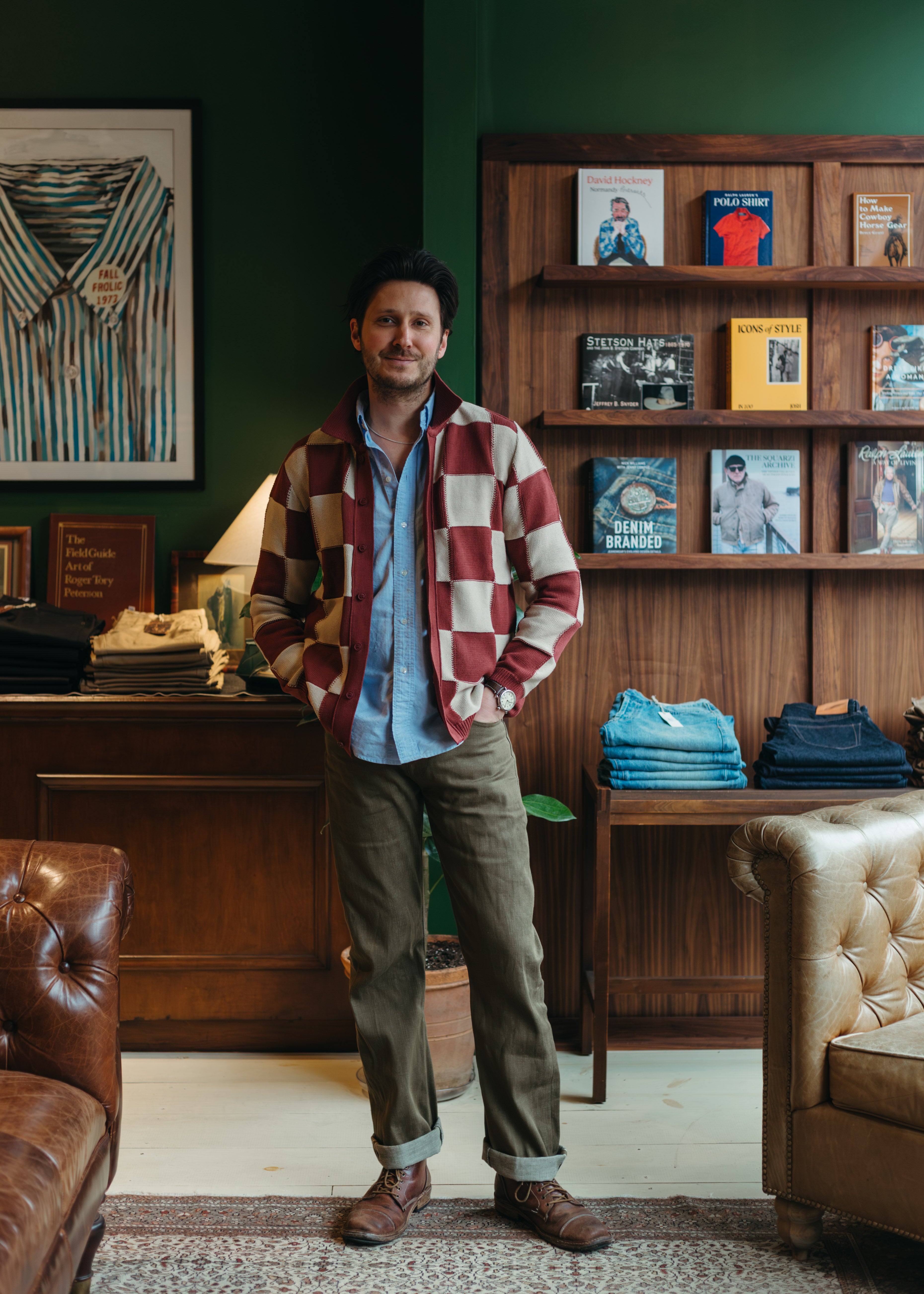 Far Afield Velzy Knit Patchwork Cardigan