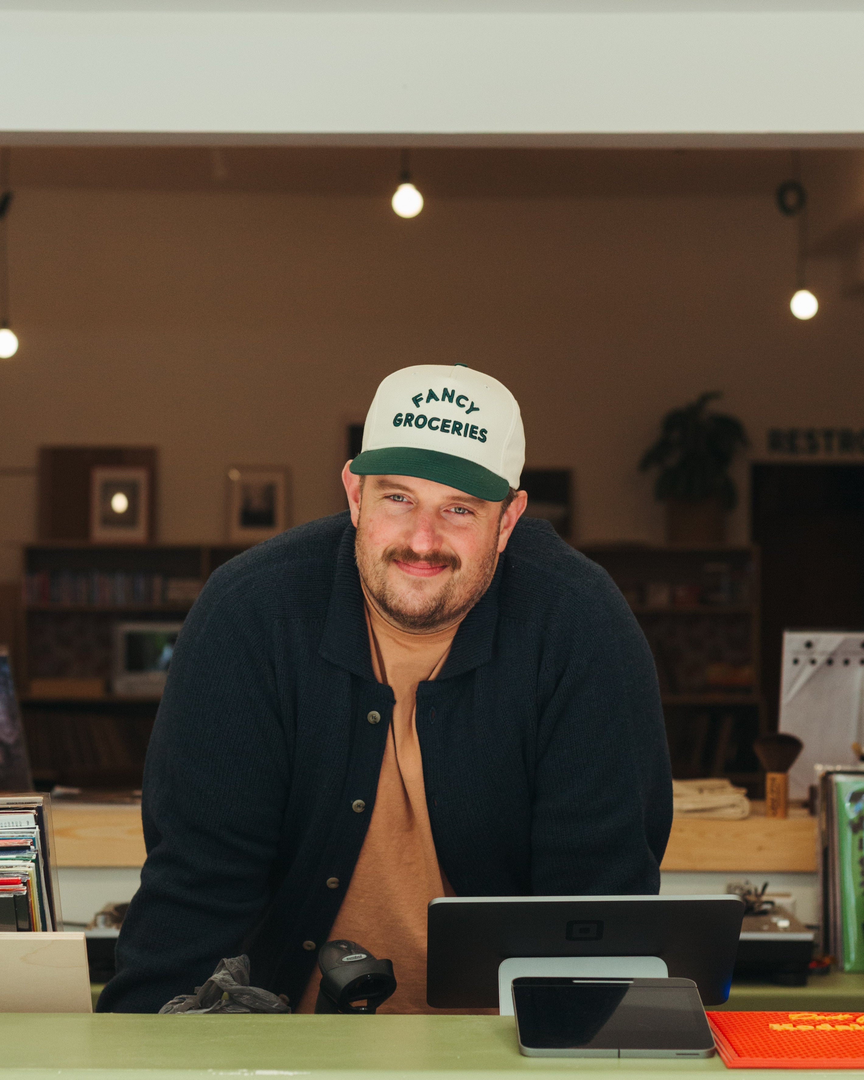 Fancy Groceries Two Tone Puff Embroidered Hat