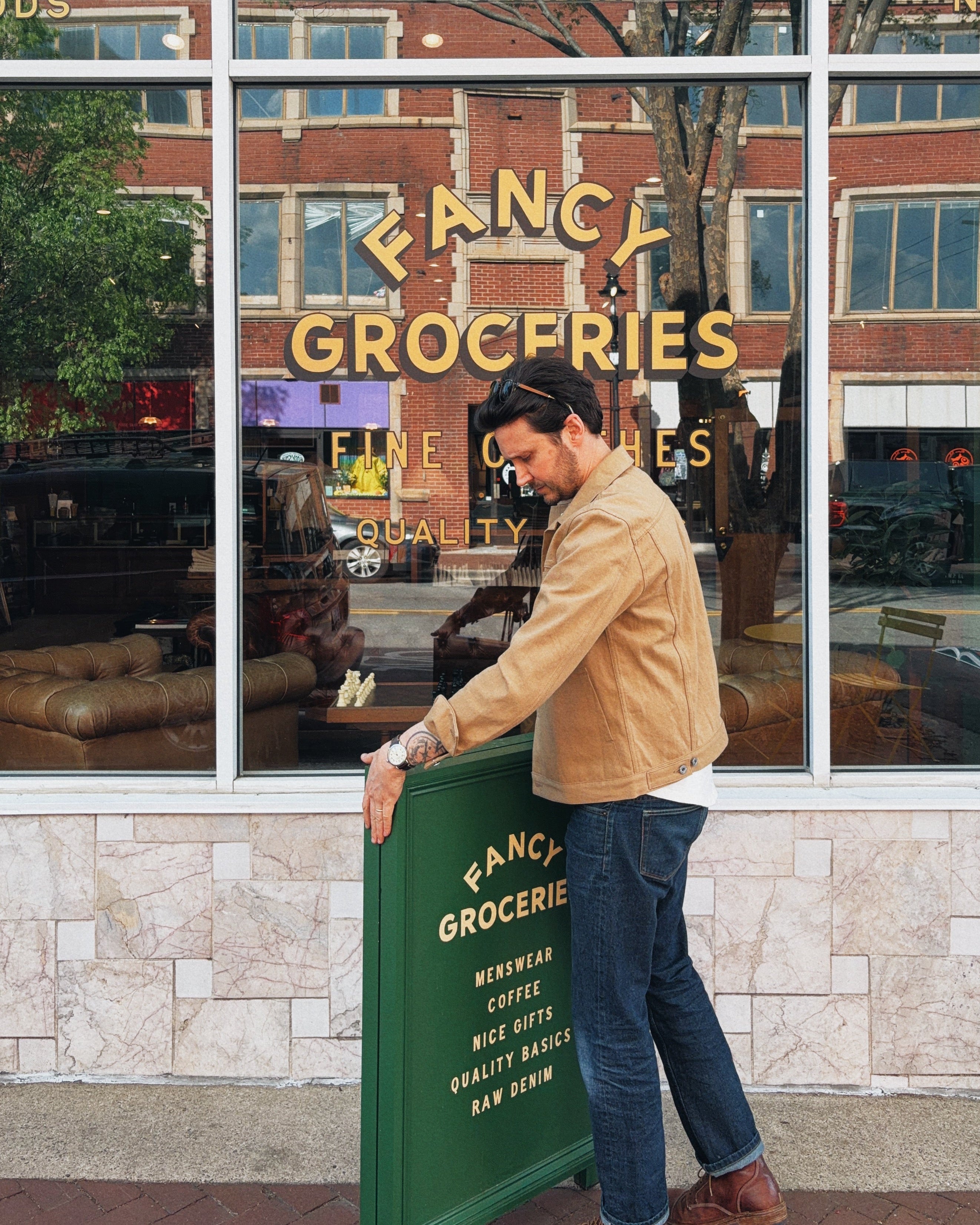 Rogue Territory Supply Jacket in Tan 13.5oz Japanese Selvedge Denim