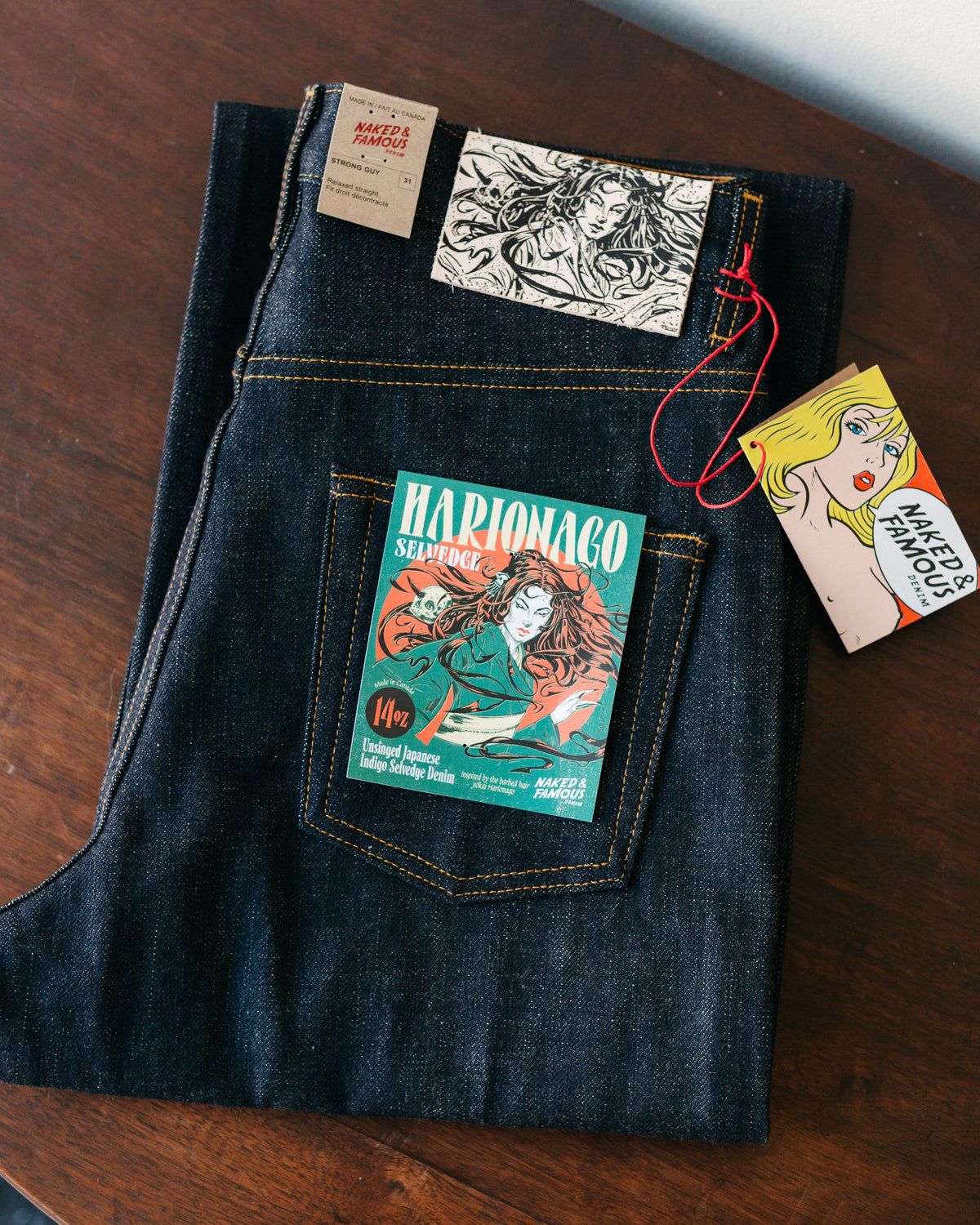 Naked & Famous Harionago Selvedge in Strong Guy