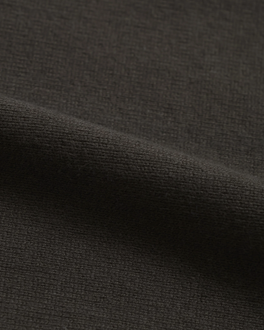 Wonder Looper Double Heavyweight Long Sleeve Tee in Sumi