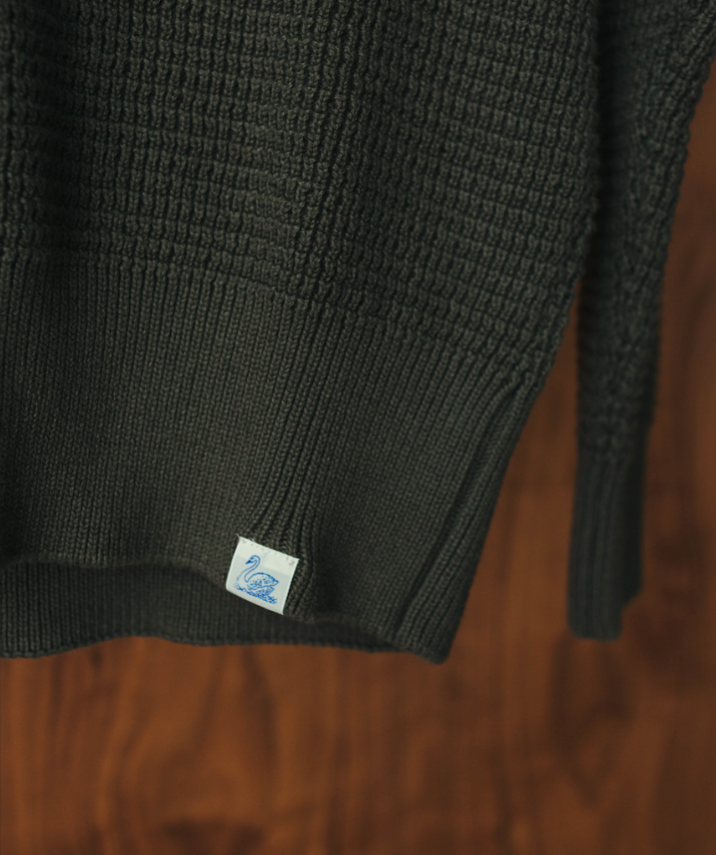 Merz B Schwanen Cotton Cashmere Waffle Sweater